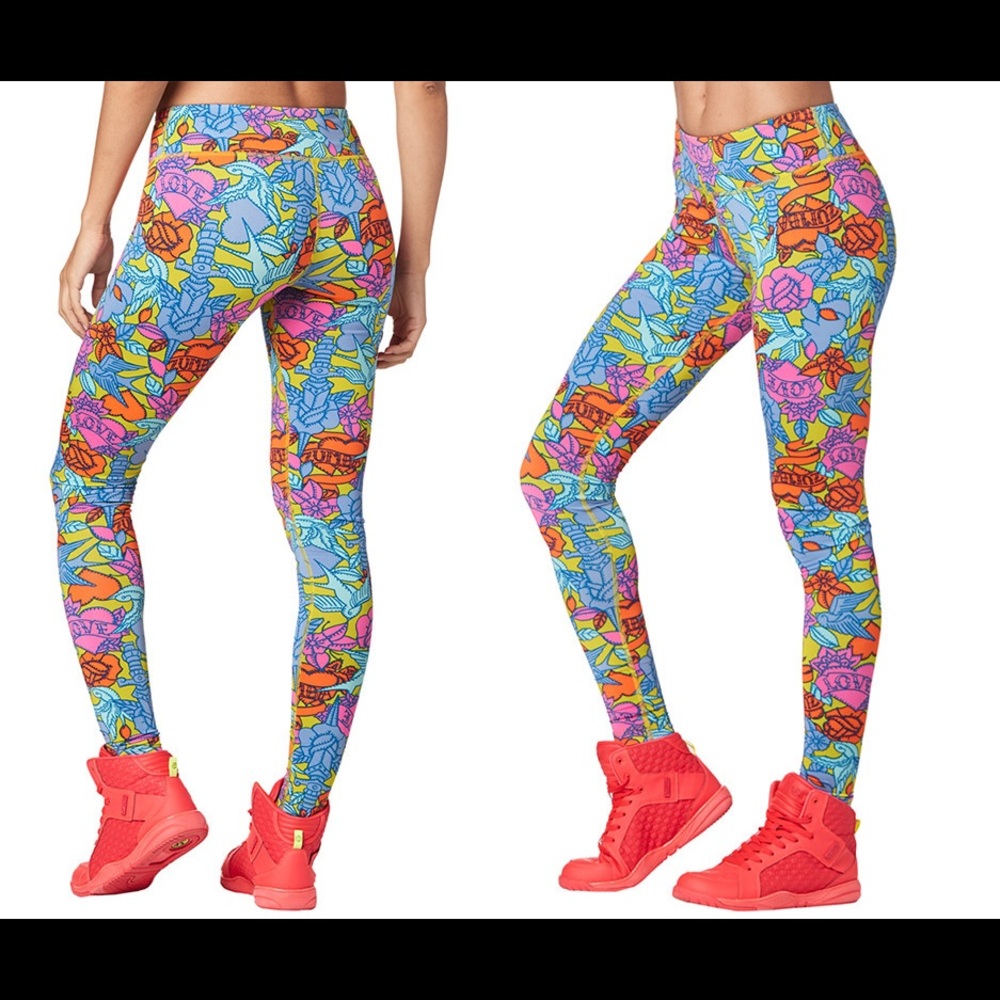 Zumba Love Long Leggings, Sizes L and XL